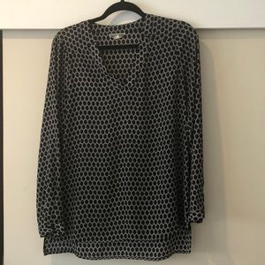 Black and White Blouse Size M